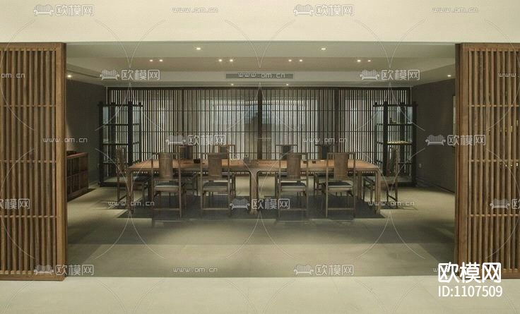 花间堂-周庄新中式休闲度假民宿客栈CAD施工图+设计方案+客房SU下载（渲染图7）