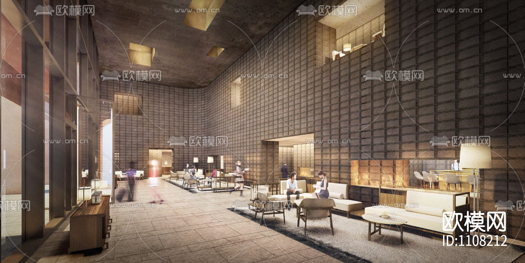 武汉艾迪逊酒店 效果图+彩立面+设计方案+前期方案下载（渲染图1）