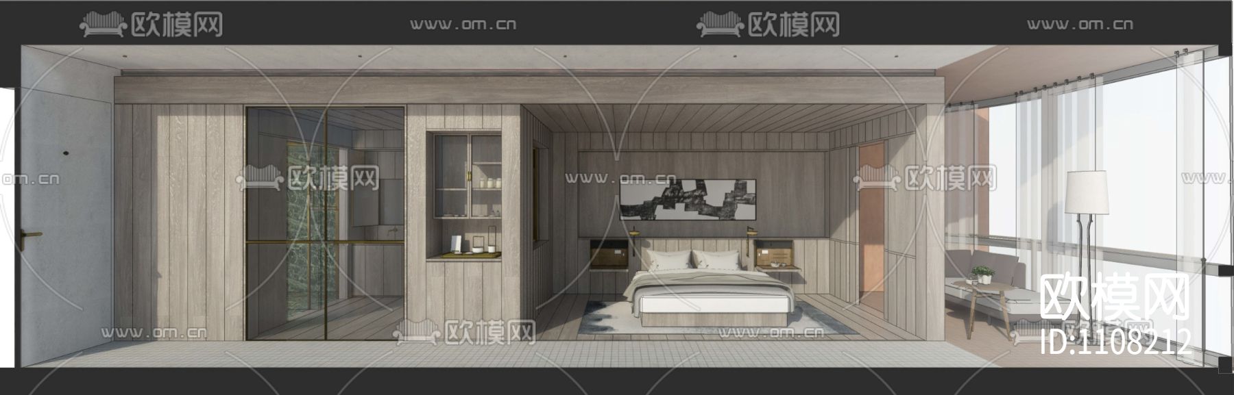 武汉艾迪逊酒店 效果图+彩立面+设计方案+前期方案下载（渲染图5）