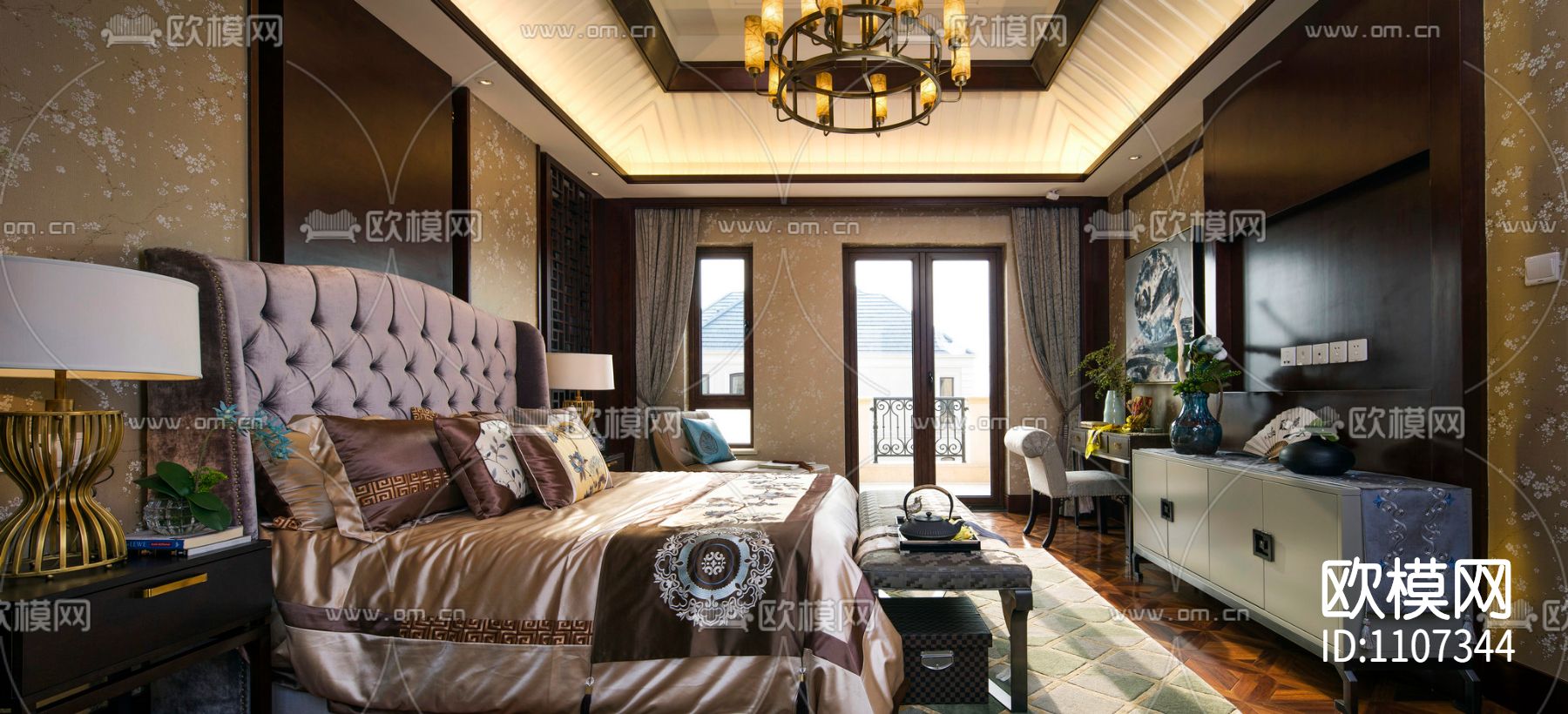 10套精选别墅室内设计方案 施工图＋效果图下载（渲染图8）