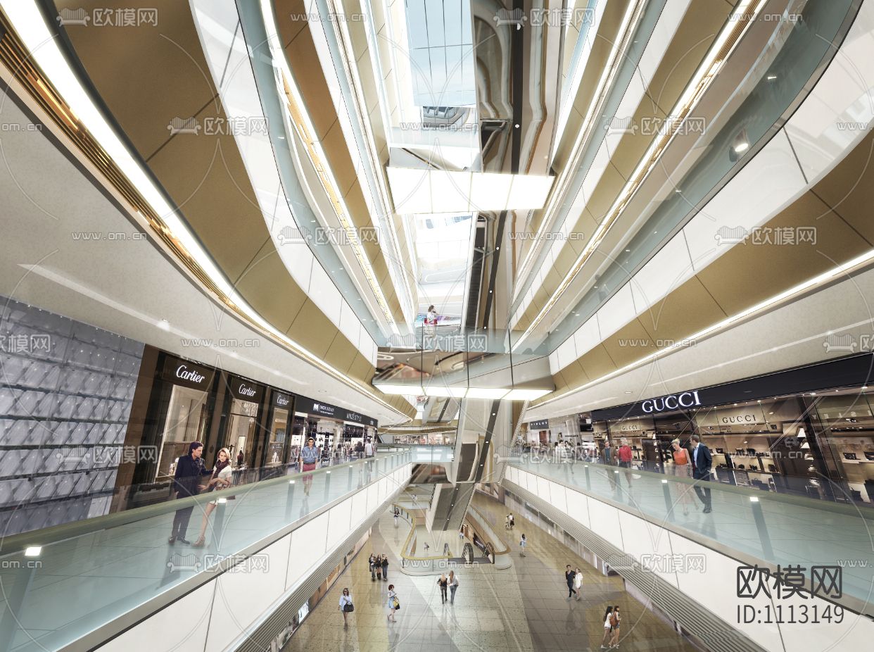 【Aedas】济南聚隆广场购物中心丨设计方案两版+效果图+CAD平面下载（渲染图6）