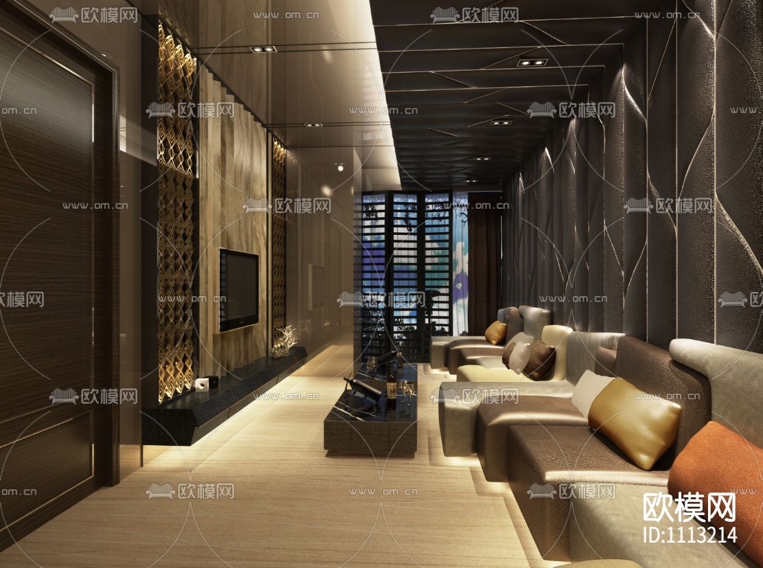 【PTang Studio】海宁会所高清效果图+CAD全套施工图丨PDF+JPG下载（渲染图10）