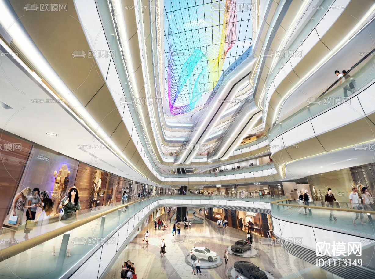 【Aedas】济南聚隆广场购物中心丨设计方案两版+效果图+CAD平面下载（渲染图1）