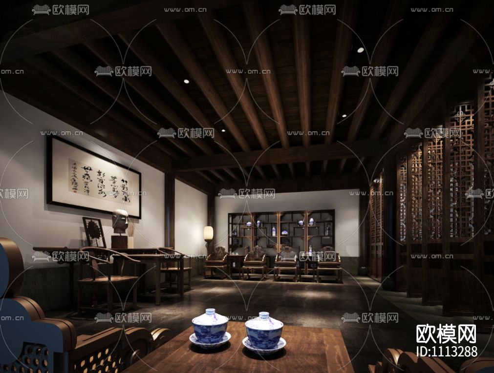 山西石膏山龙吟书院丨效果图方案+室内CAD施工图+建筑施工图