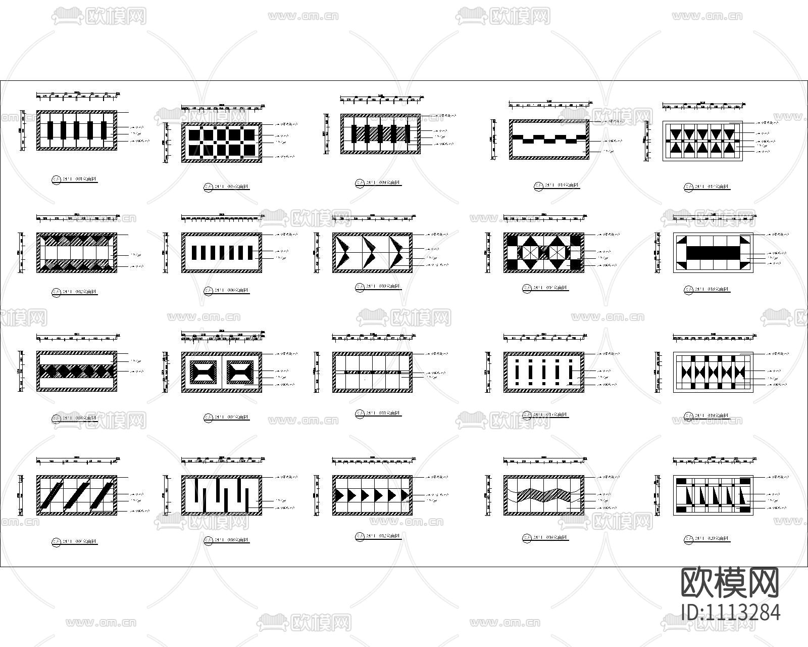 地面拼花图库下载（渲染图1）
