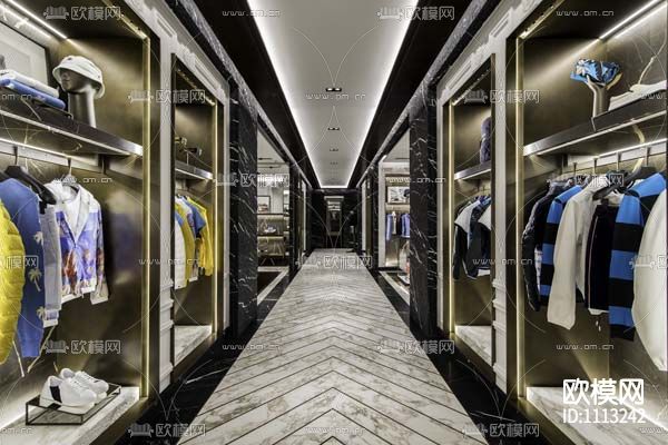 Moncler上海恒隆广场店丨施工图+官方摄影