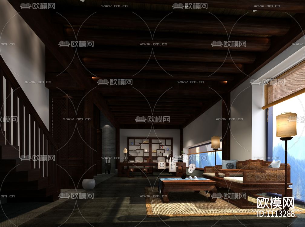 山西石膏山龙吟书院丨效果图方案+室内CAD施工图+建筑施工图