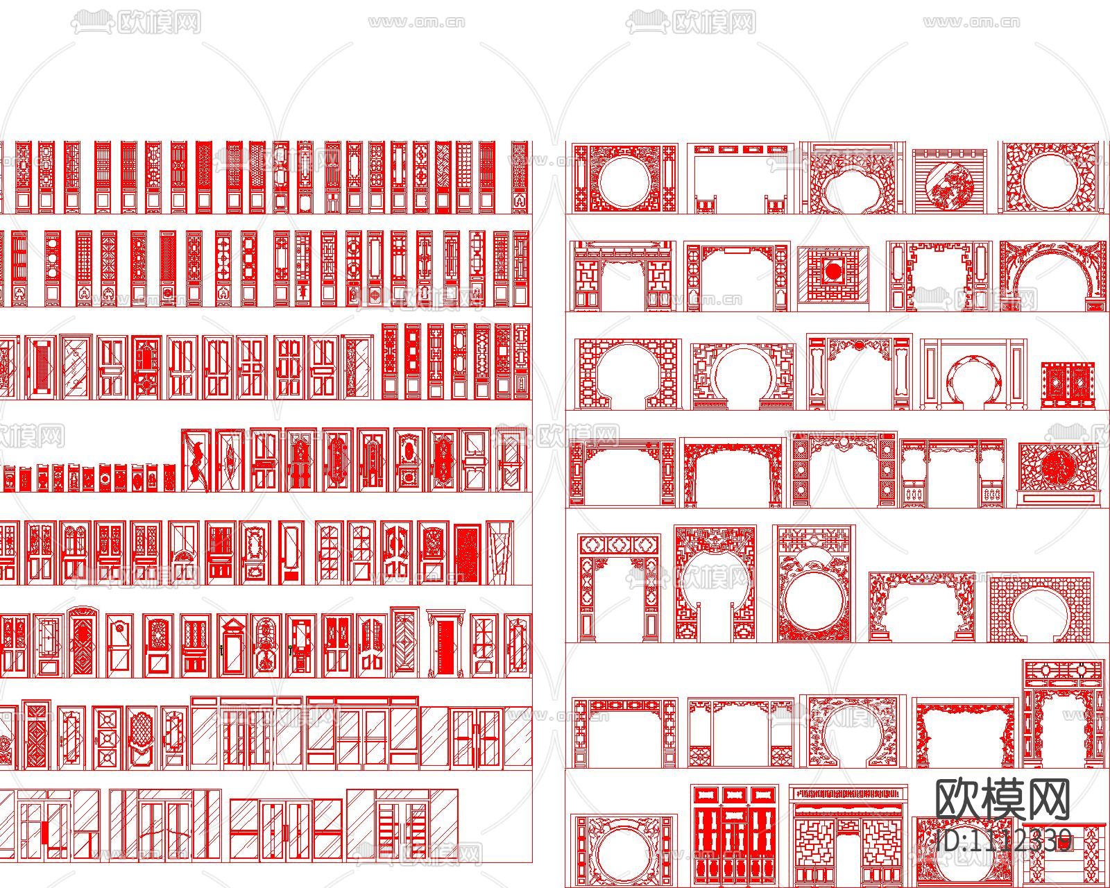 中式雕花构件下载（渲染图5）