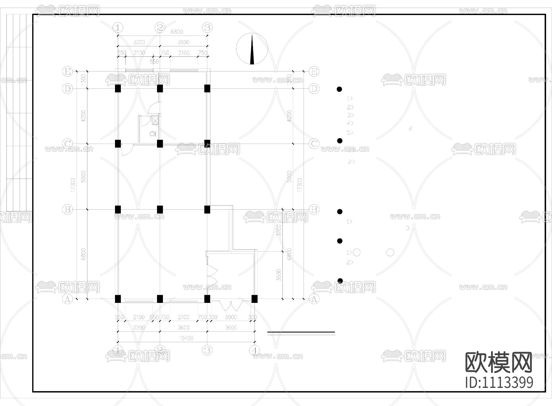 北方药店cad平面图下载