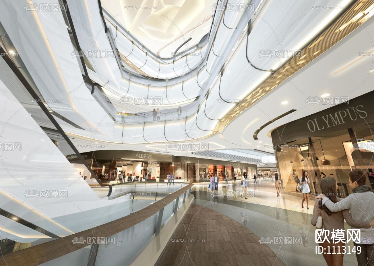 【Aedas】济南聚隆广场购物中心丨设计方案两版+效果图+CAD平面下载（渲染图5）