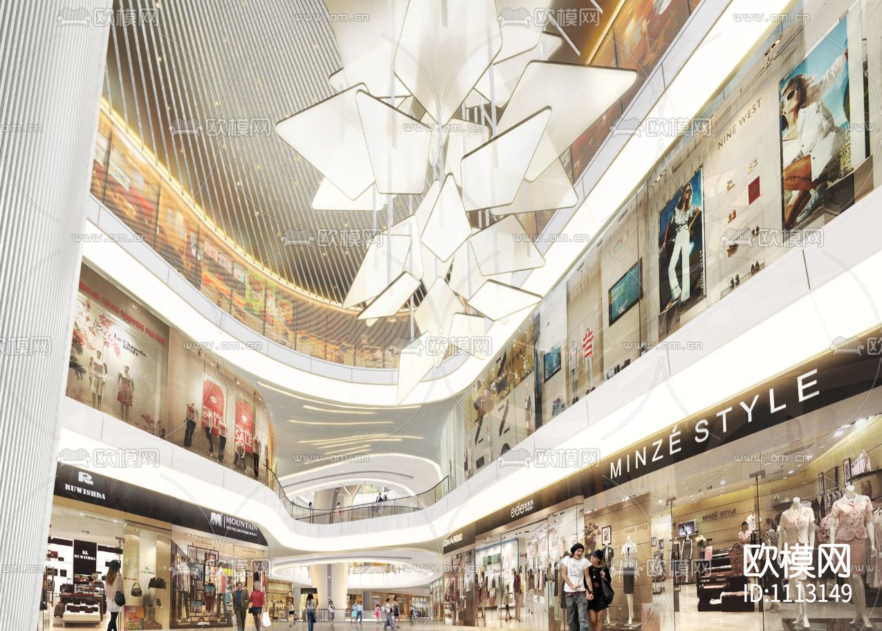 【Aedas】济南聚隆广场购物中心丨设计方案两版+效果图+CAD平面下载（渲染图3）