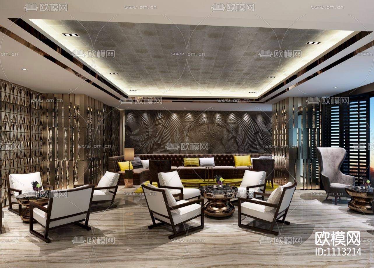 【PTang Studio】海宁会所高清效果图+CAD全套施工图丨PDF+JPG下载（渲染图9）