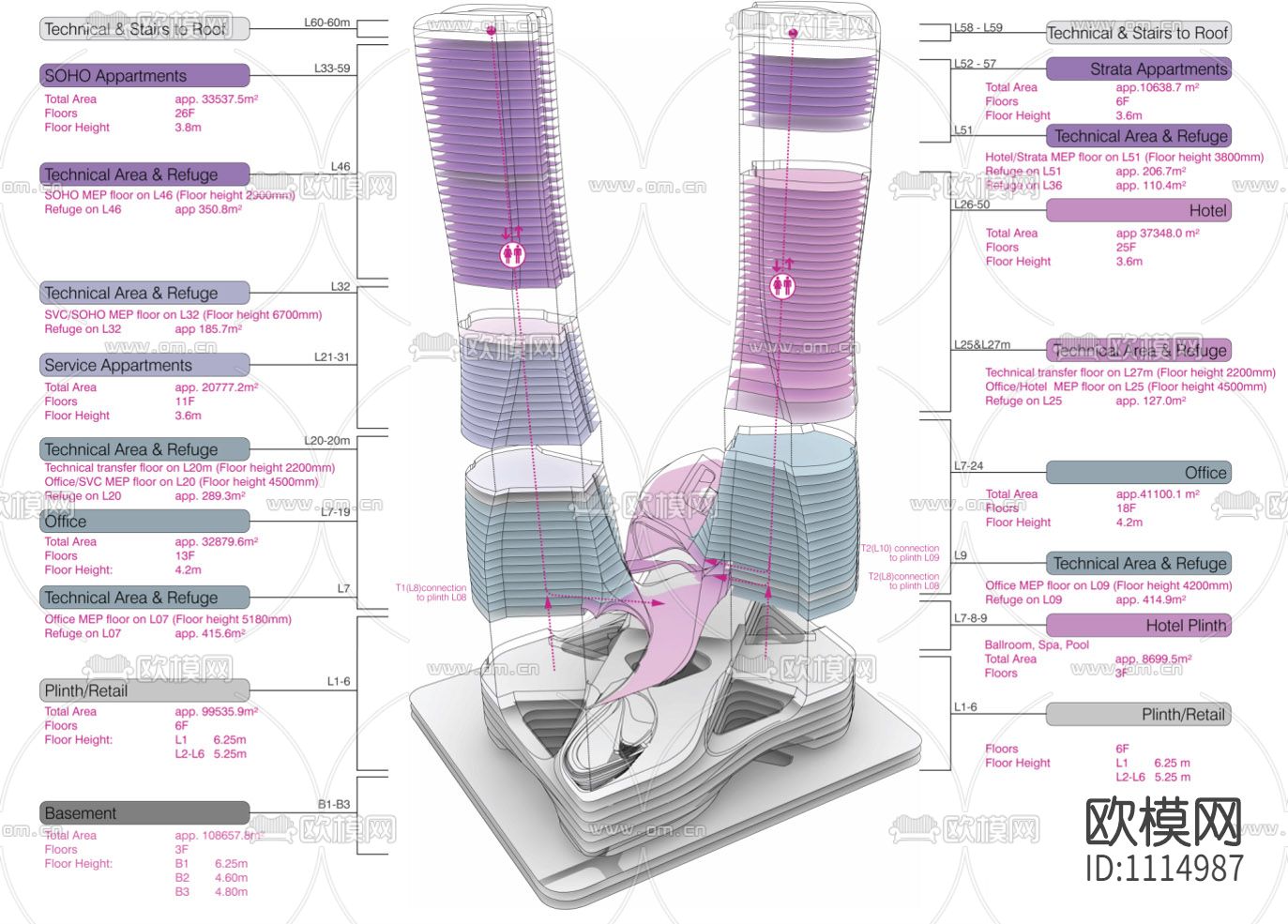 杭州来福士星巴克咖啡丨效果图+施工图CAD+PDF格式下载（渲染图6）