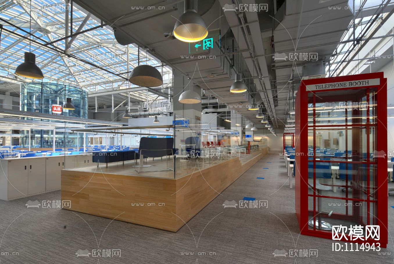 北京格林贝斯设计-北京今日头条中航广场办公室丨方案+施工图+超清摄影下载（渲染图7）