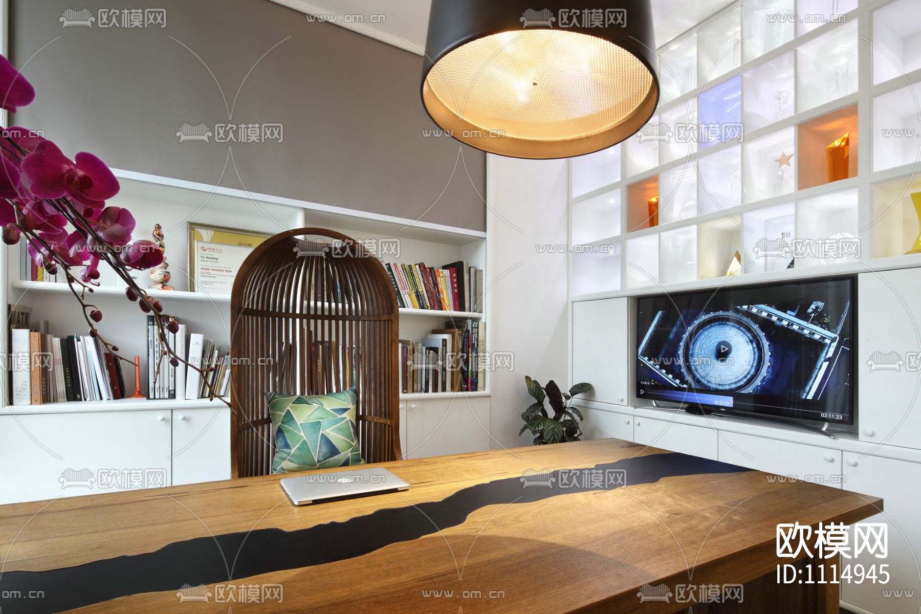 北欧--小巨蛋办公室 施工图+方案下载（渲染图5）