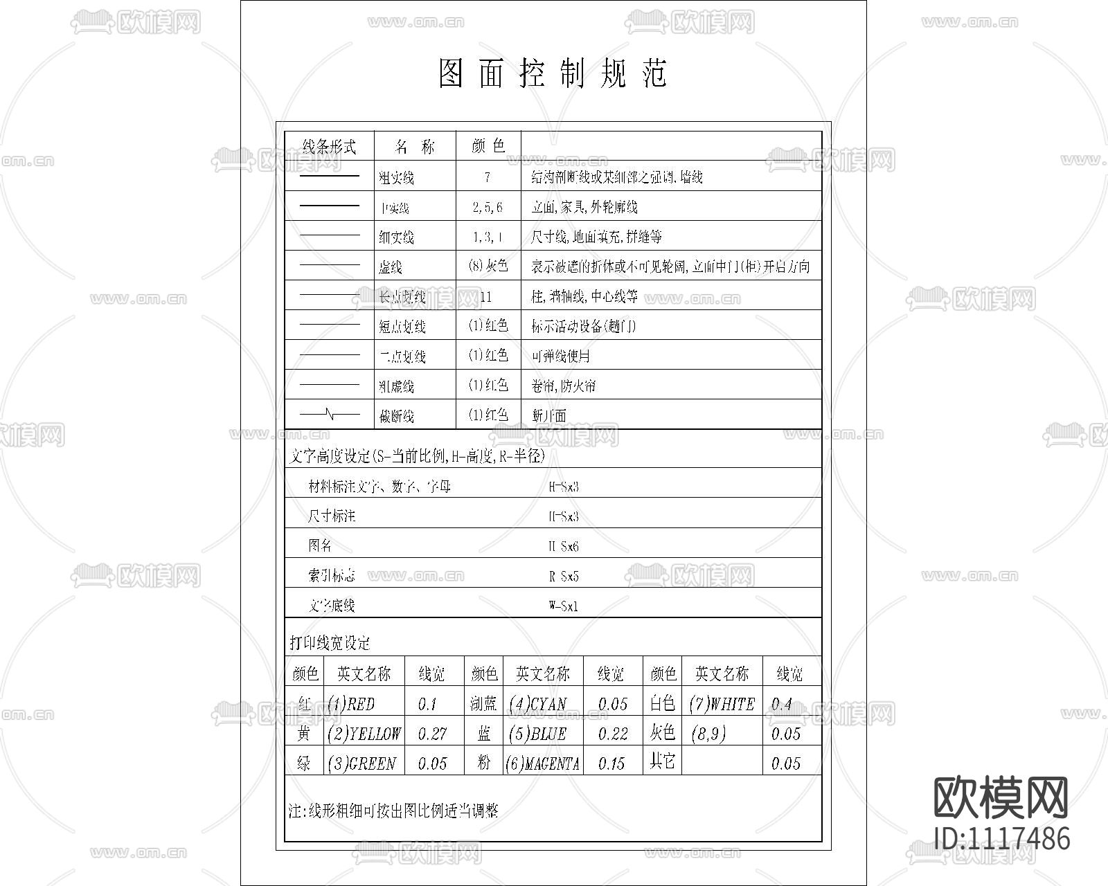 标准CAD图绘制规范下载（渲染图3）