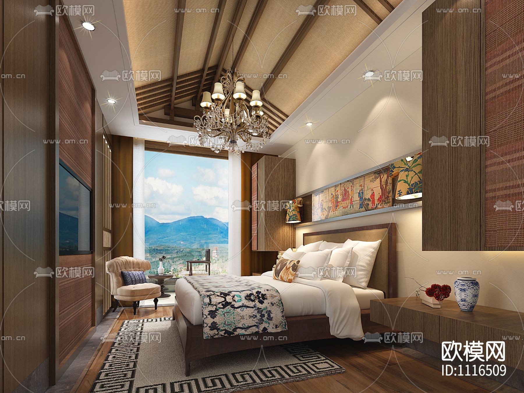 高文安-云南大理王宫别院样板间下载（渲染图5）