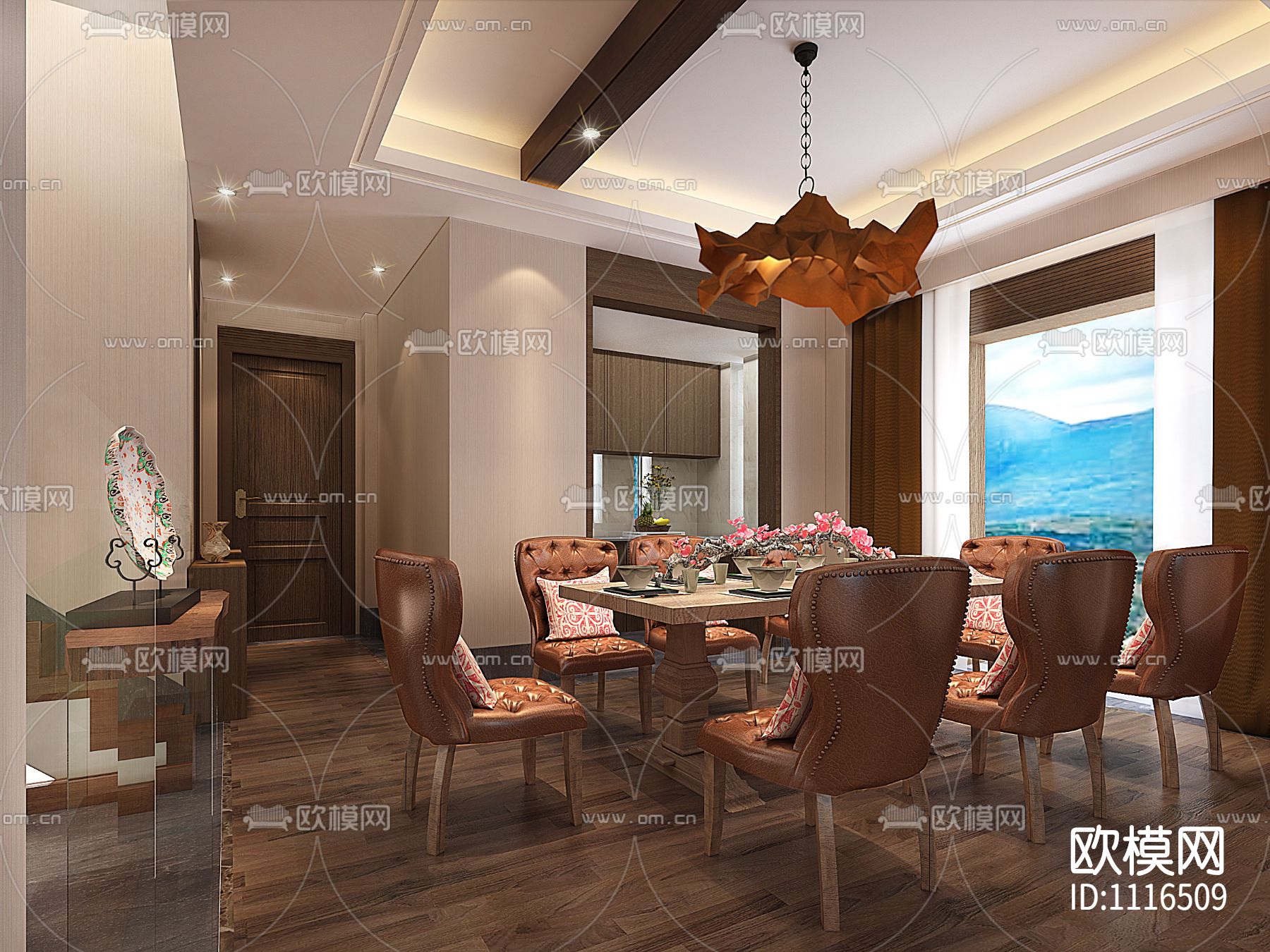 高文安-云南大理王宫别院样板间下载（渲染图3）