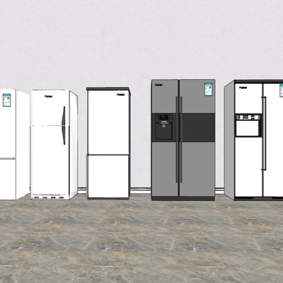  现代电冰箱su模型 