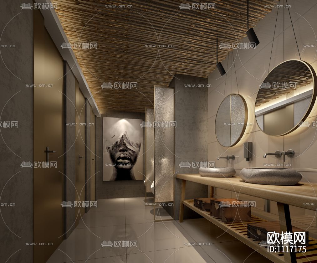 深圳航天大厦·万咖金融会所咖啡酒吧丨效果图+施工图下载（渲染图2）