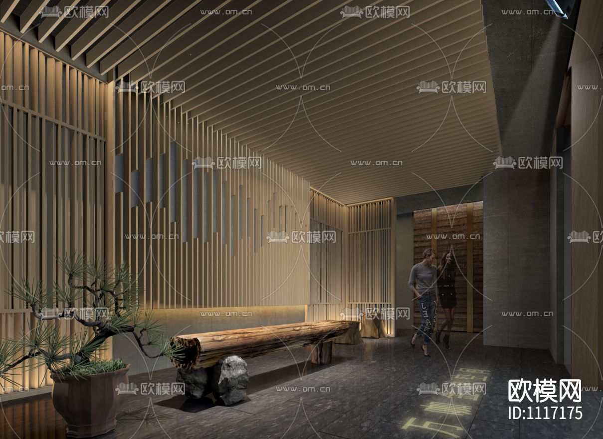 深圳航天大厦·万咖金融会所咖啡酒吧丨效果图+施工图下载（渲染图7）