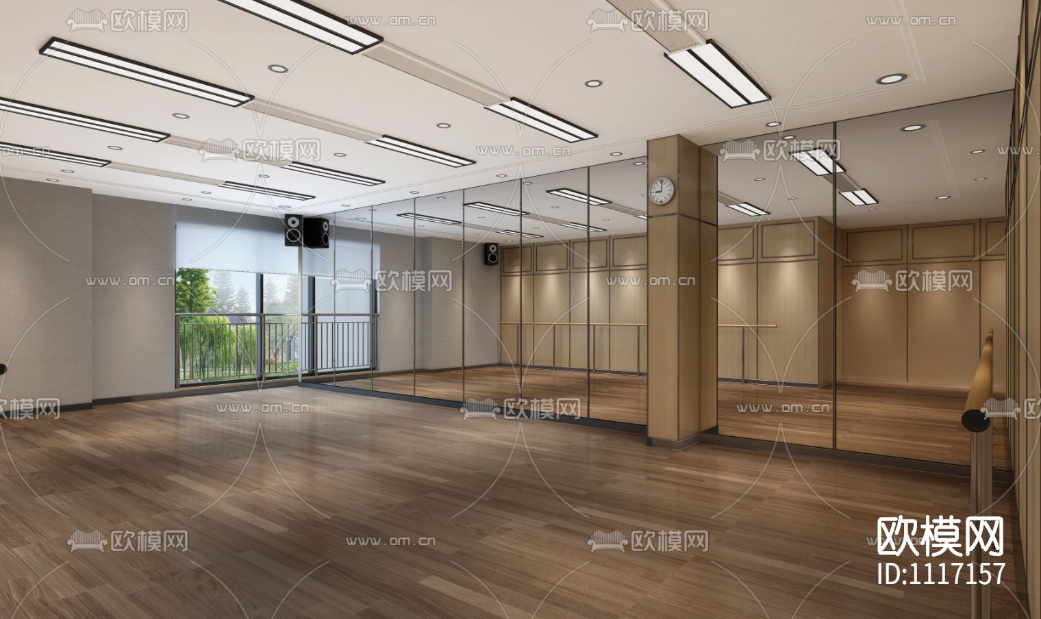 培训中心未来城B1区块高清效果图+CAD施工图+机电施工图下载（渲染图8）