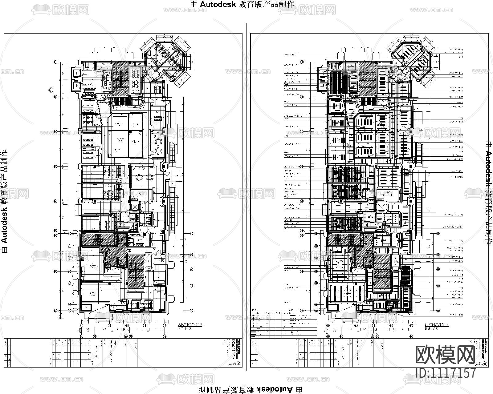 培训中心未来城B1区块高清效果图+CAD施工图+机电施工图下载（渲染图4）