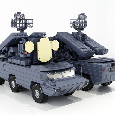 雷达信号车3d模型