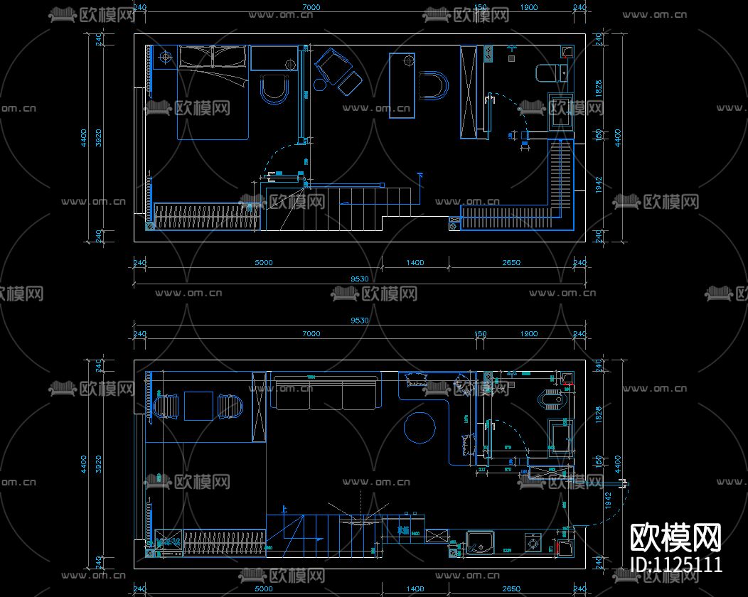 图库 图块 室内家具图库 动态图库 平面方案动态图块下载（渲染图1）