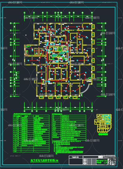 高层住宅消防cad施工图下载（渲染图4）