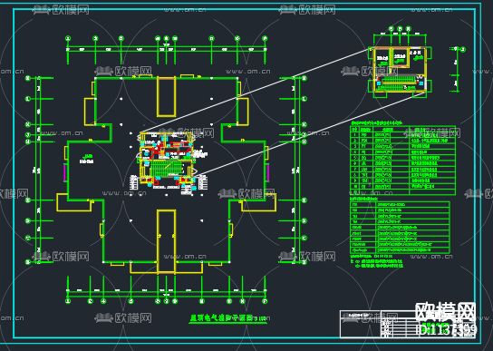 高层住宅消防cad施工图下载（渲染图2）