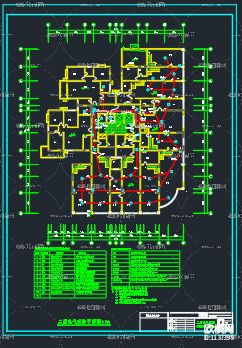 高层住宅消防cad施工图下载（渲染图5）