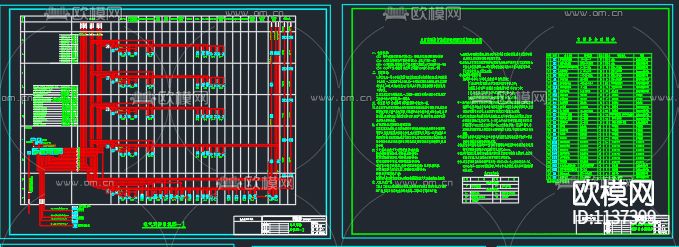 高层住宅消防cad施工图下载（渲染图3）