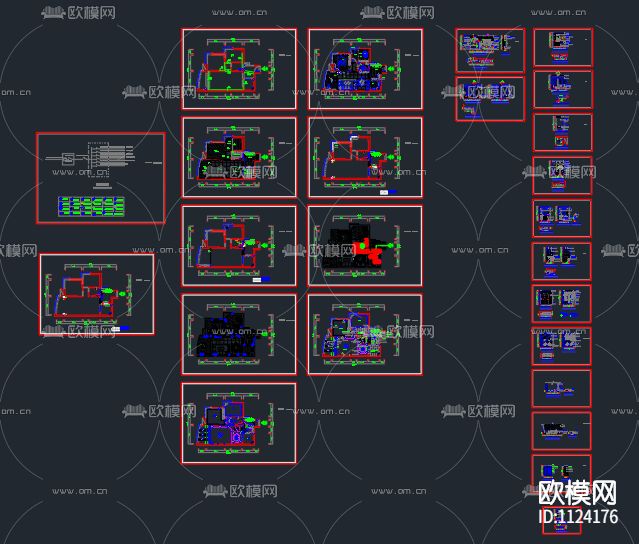 整套家装带水电施工图下载