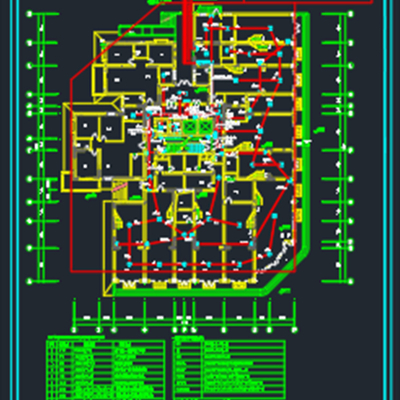  高层住宅消防cad施工图 