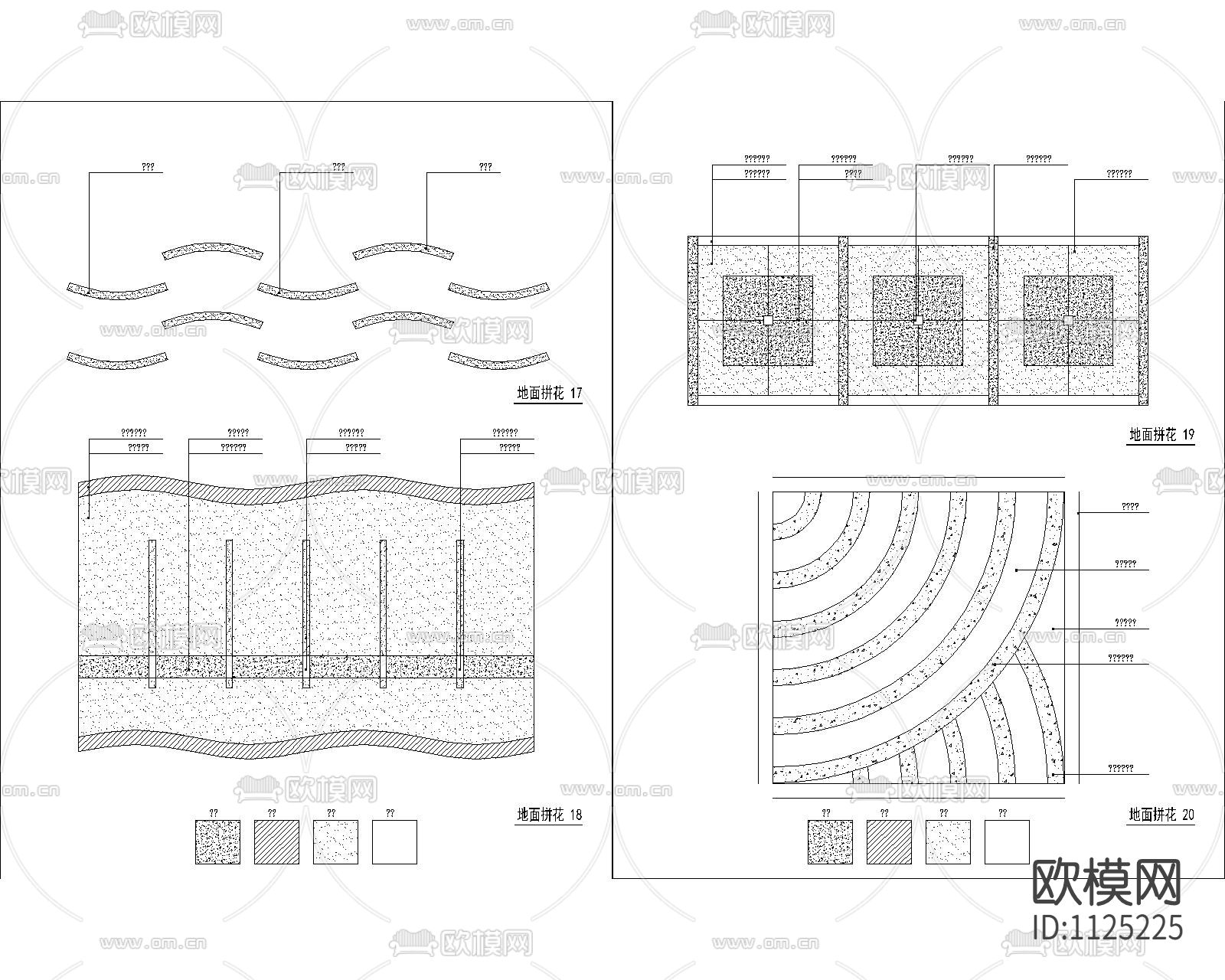 350款地面拼花装修图库下载（渲染图4）
