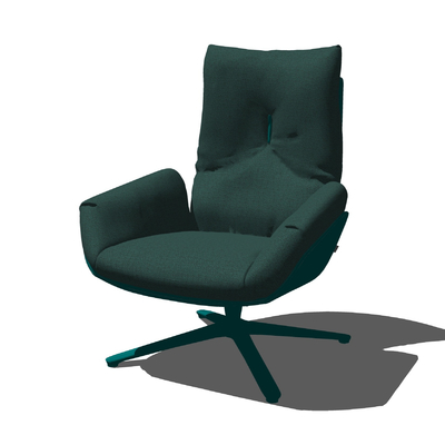  现代布艺办公椅su模型 