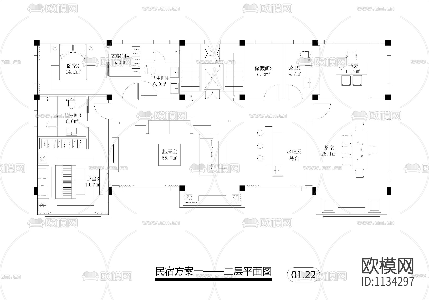 家装cad施工图下载（渲染图3）