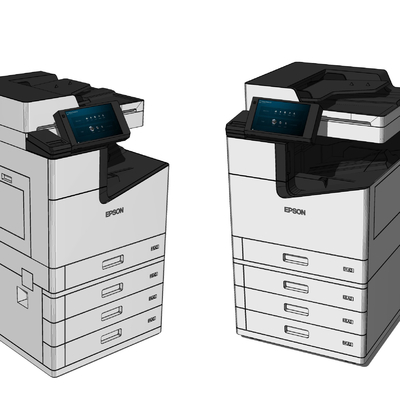  现代打印机su模型 