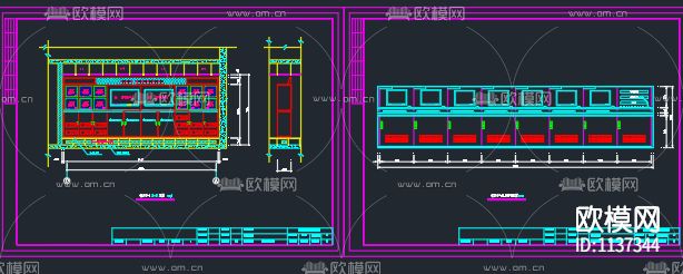 系统集成cad施工图下载（渲染图3）