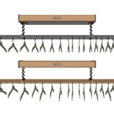  现代电动晾衣架su模型 