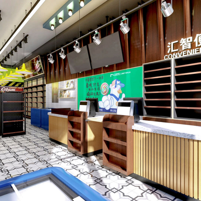  现代便利店su模型 