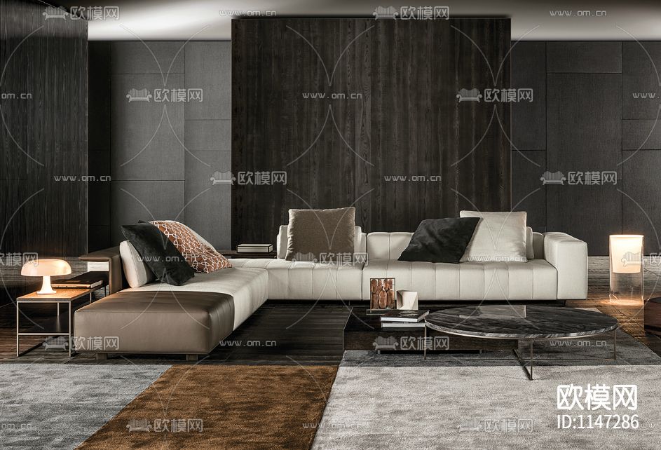 意大利顶级家具Minotti产品案例合集下载（渲染图8）