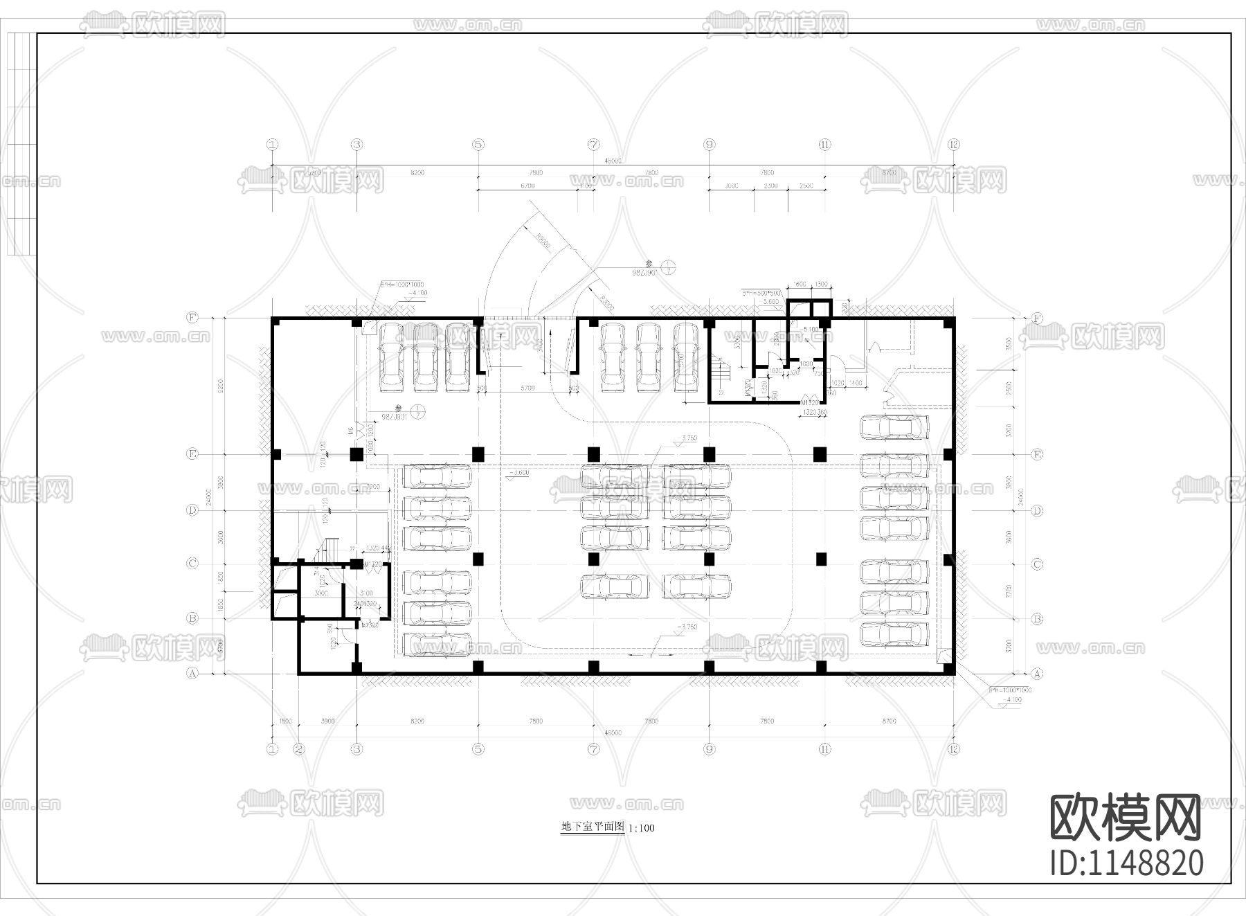 某综合楼施工图下载（渲染图1）