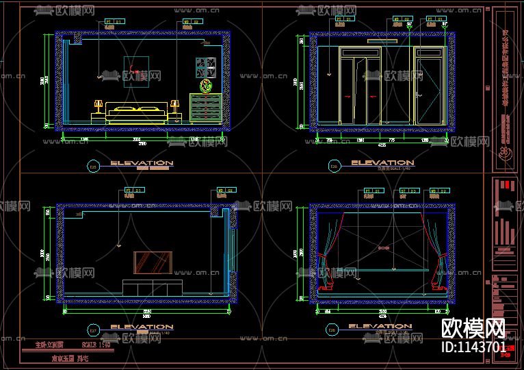 现代简约风格施工图下载（渲染图8）