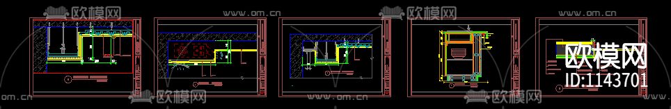 现代简约风格施工图下载（渲染图9）