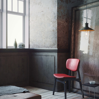 工业风烤漆单椅3d模型