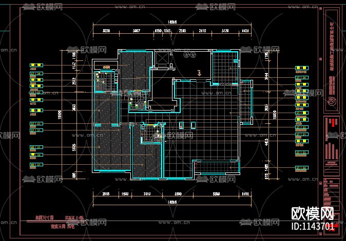 现代简约风格施工图下载（渲染图3）