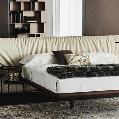 意大利Cattelan italia品牌 现代布艺双人床