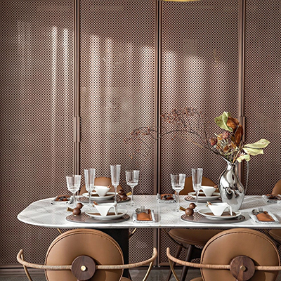 壹挚设计 现代大理石餐桌椅